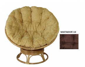 Кресло Papasan Swivel (Ротанг №4, ткань Matador 010) в Верхоянске - verhoyansk.mebelnovo.ru | фото