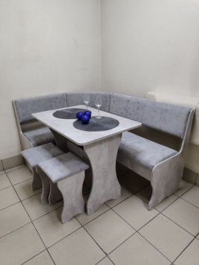 Кухонный уголок Миссия V велюр (цемент) в Верхоянске - verhoyansk.mebelnovo.ru | фото