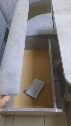 Кухонный уголок Миссия V велюр (цемент) в Верхоянске - verhoyansk.mebelnovo.ru | фото