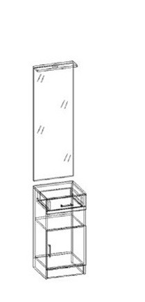 Машенька зеркало с тумбой в Верхоянске - verhoyansk.mebelnovo.ru | фото