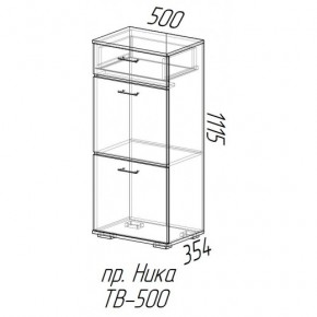 Ника тумба ТВ-500 (эра) в Верхоянске - verhoyansk.mebelnovo.ru | фото
