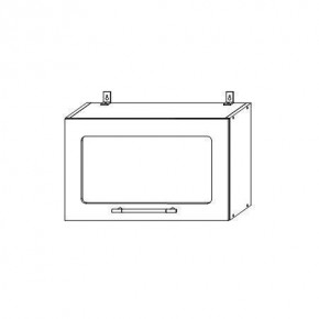 Опера ВПГС 600 шкаф верхний горизонтальный со стеклом в Верхоянске - verhoyansk.mebelnovo.ru | фото