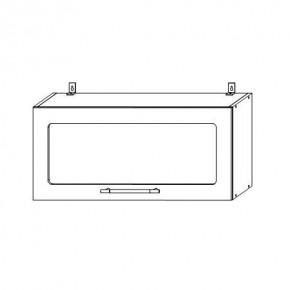 Опера ВПГС 800 шкаф верхний горизонтальный со стеклом в Верхоянске - verhoyansk.mebelnovo.ru | фото
