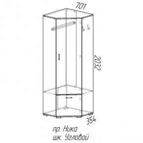Шкаф угловой Ника в Верхоянске - verhoyansk.mebelnovo.ru | фото
