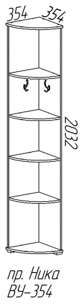 Вешалка-пенал Ника в Верхоянске - verhoyansk.mebelnovo.ru | фото